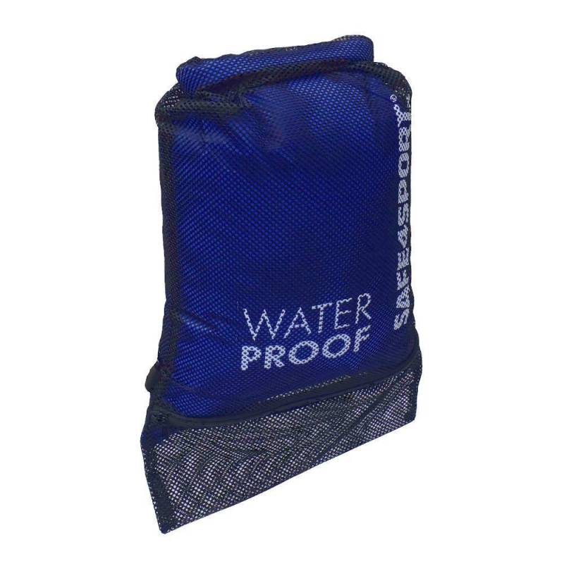 Backpack waterproof mesh blue bag