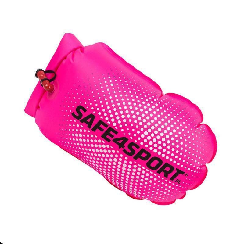 PerfectSwimmer+ Pink inflated safety buoy