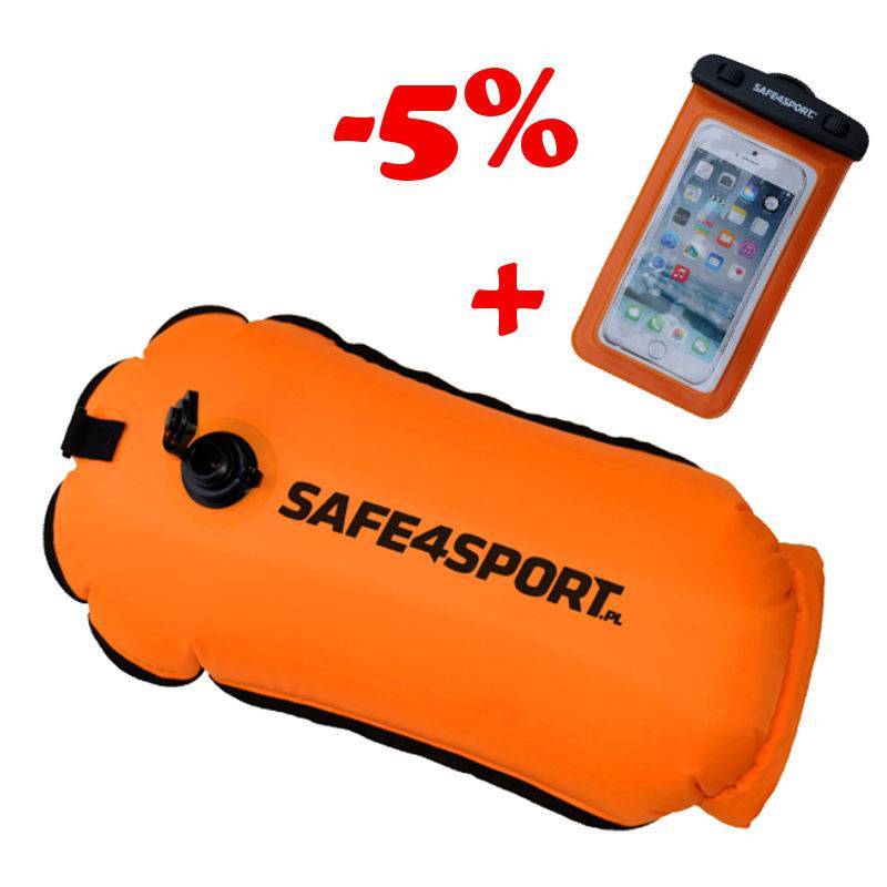 SET 16 RUNSWIMMER SAFETY BUOY AND WATERPROOF CASE